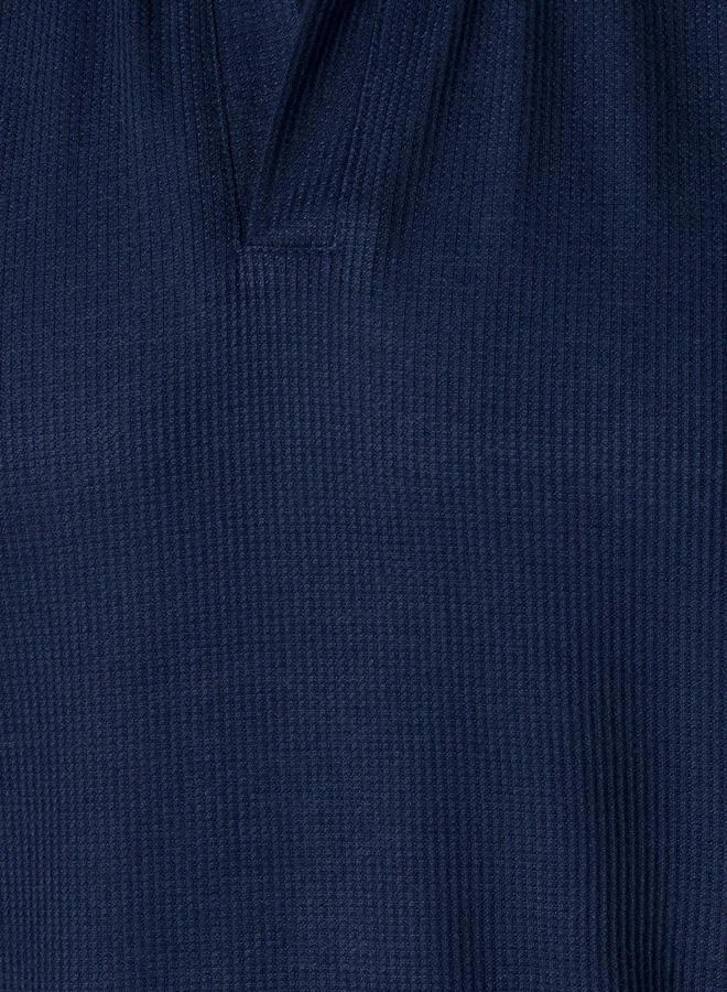 سبلاش فيڤ Men Short Sleeves Textured Polo T-shirt